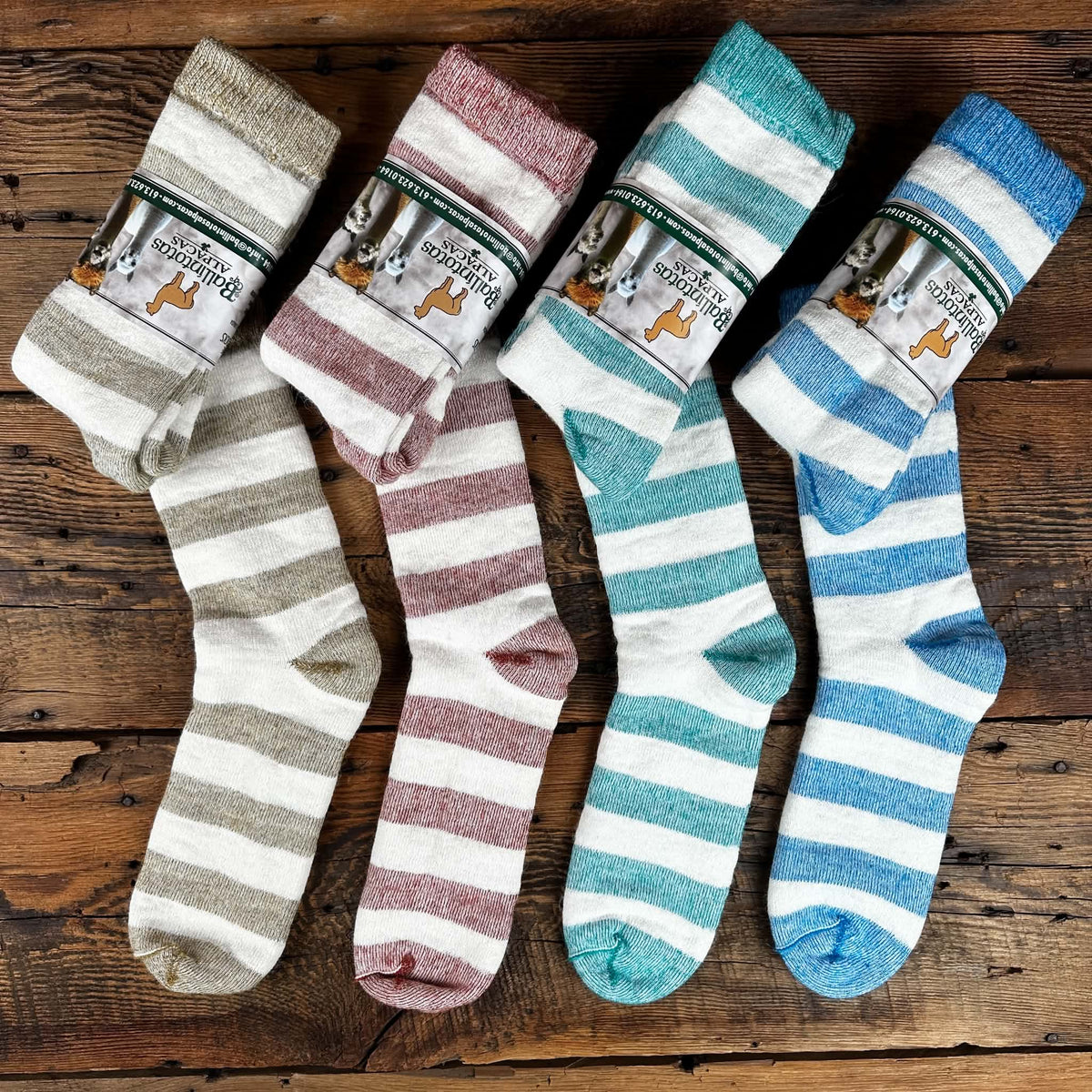 Mid-Weight Striped Terry Socks