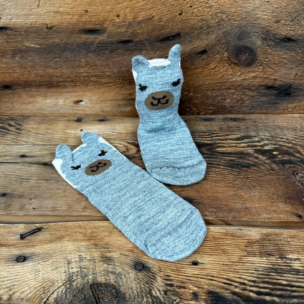 Alpaca Face Kid's Non-Skid Socks
