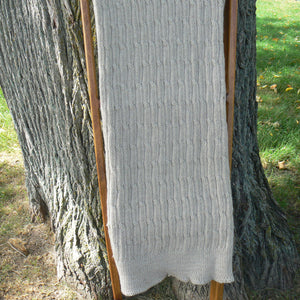 Hand-Knit Throw