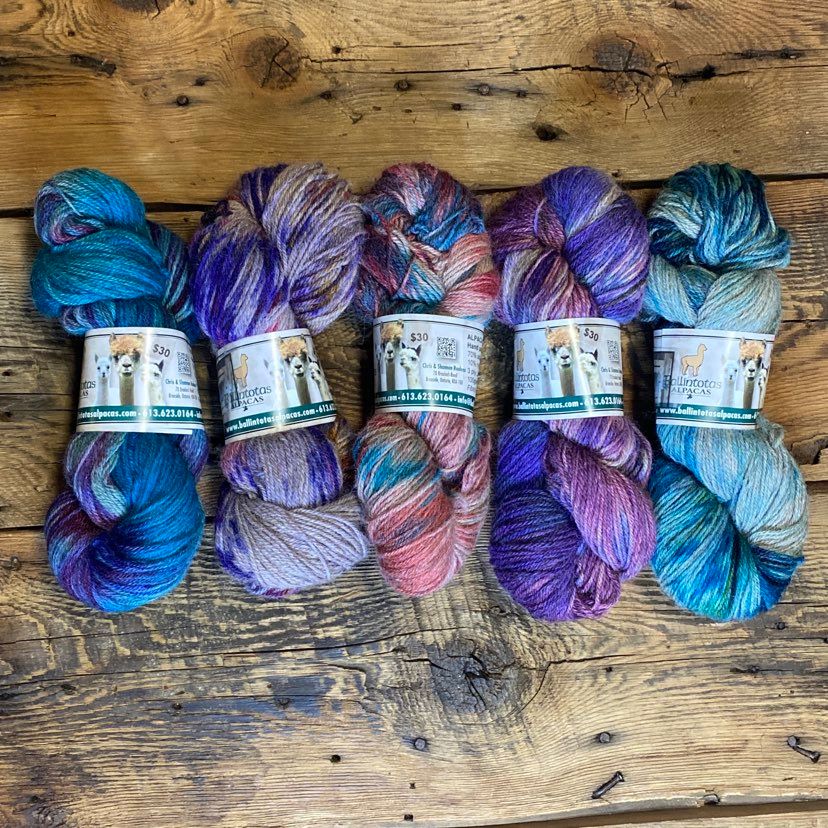 Sock Yarn - Our Alpacas - Hand-Dyed - Light-Weight