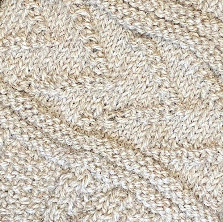 Textured Solid Hand-Knit Ladies&#39; Socks - Our Alpacas by Marcella