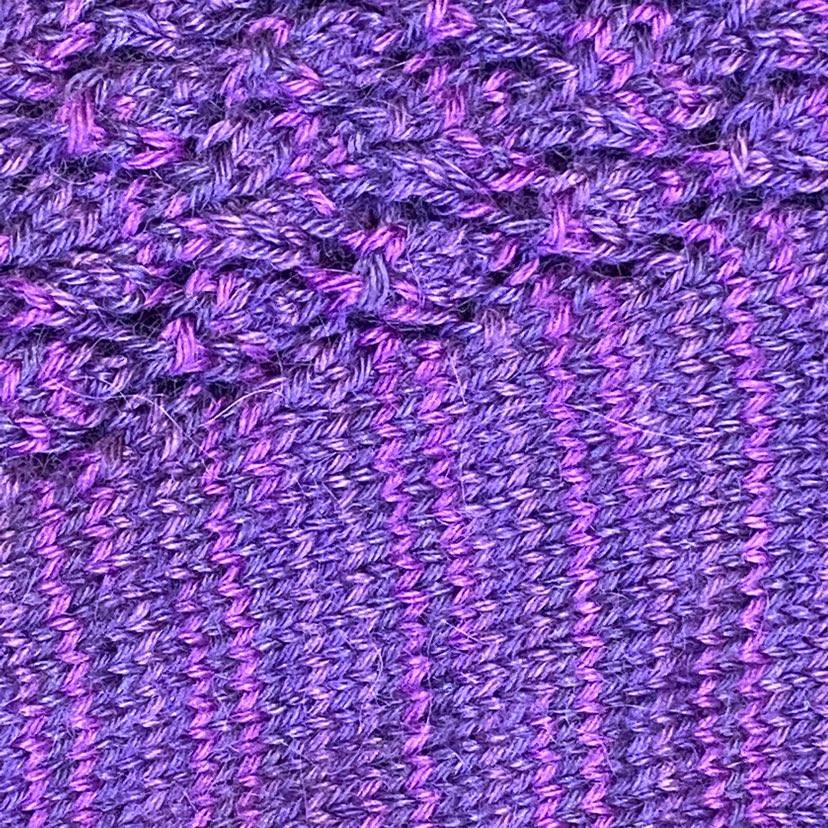 Detailed Hand-Knit Ladies&#39; Socks - Hand-Painted Yarn - by Marcella