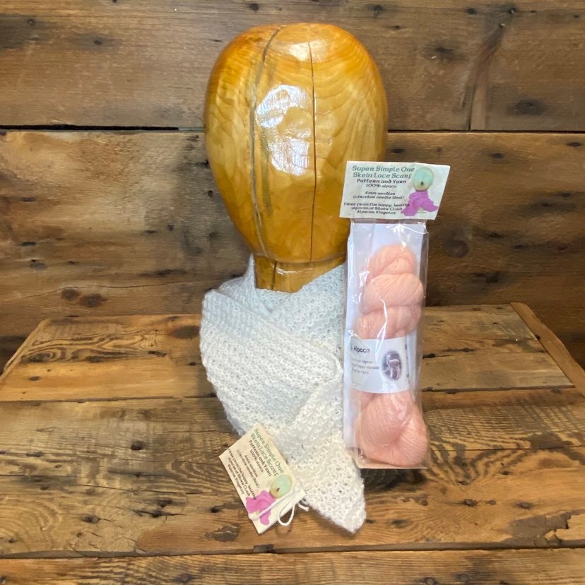 Super Simple One Skein Lace Scarf Kit