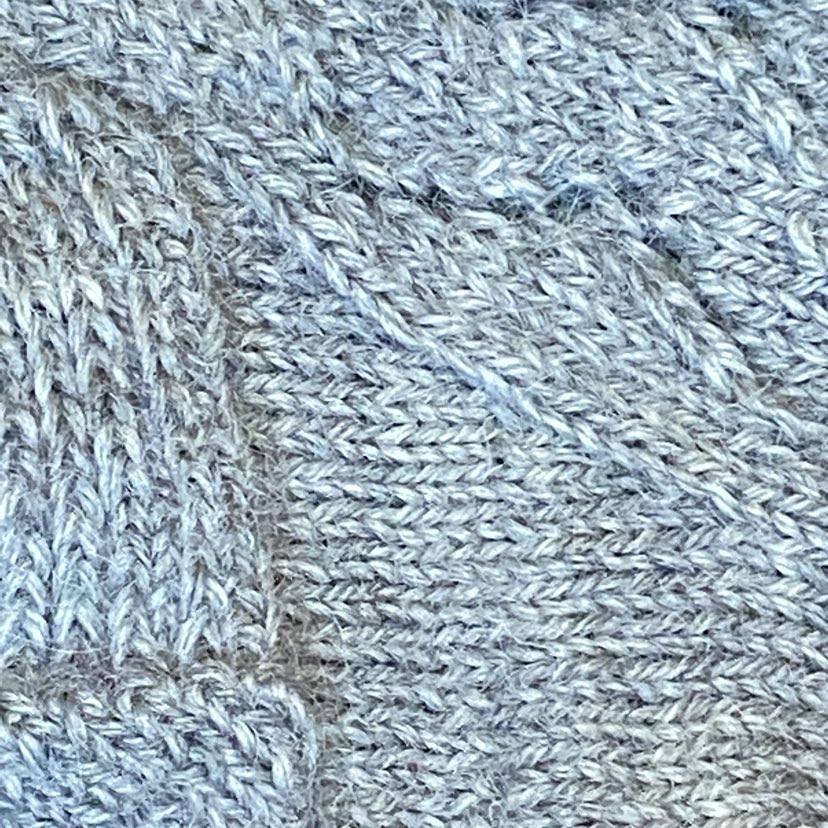 Textured Solid Hand-Knit Ladies&#39; Socks - Our Alpacas by Marcella