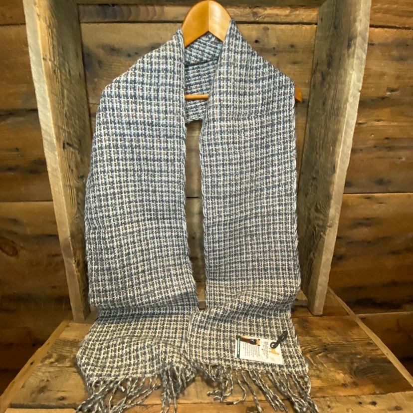 Earthy Plaid Woven Scarf