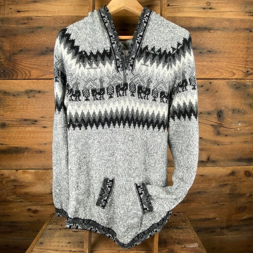 Tapered Traditional Sweater with Hood