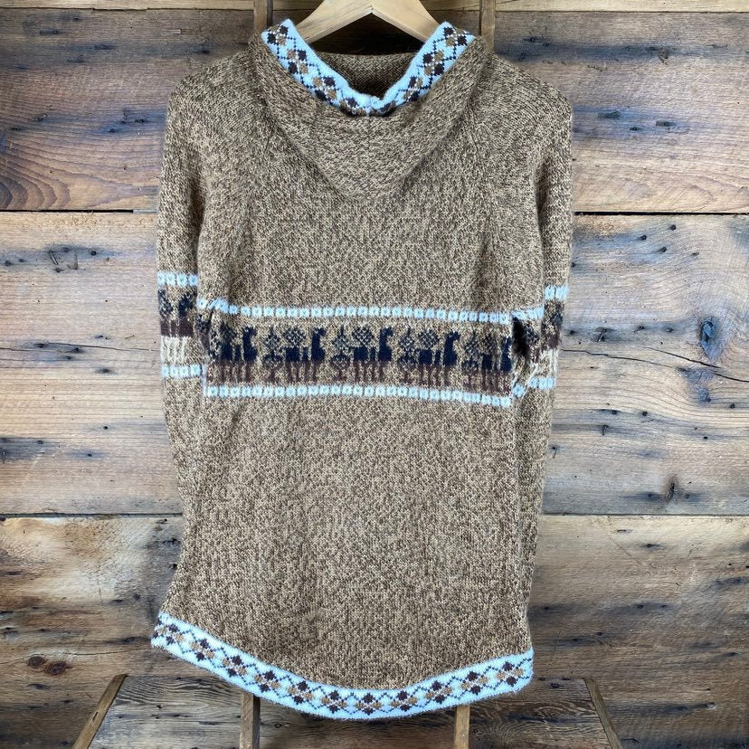 Tapered Traditional Sweater with Hood