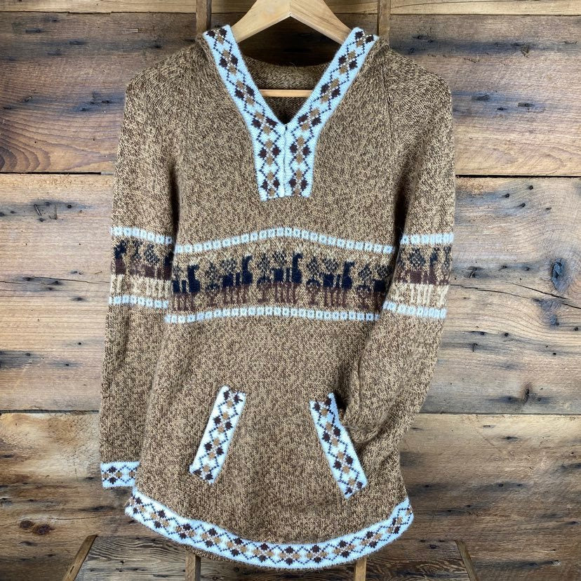 Tapered Traditional Sweater with Hood