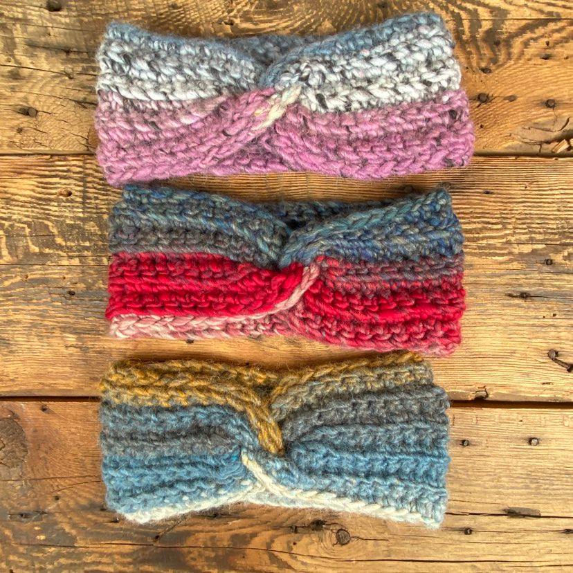 Twist Front Crocheted Headband