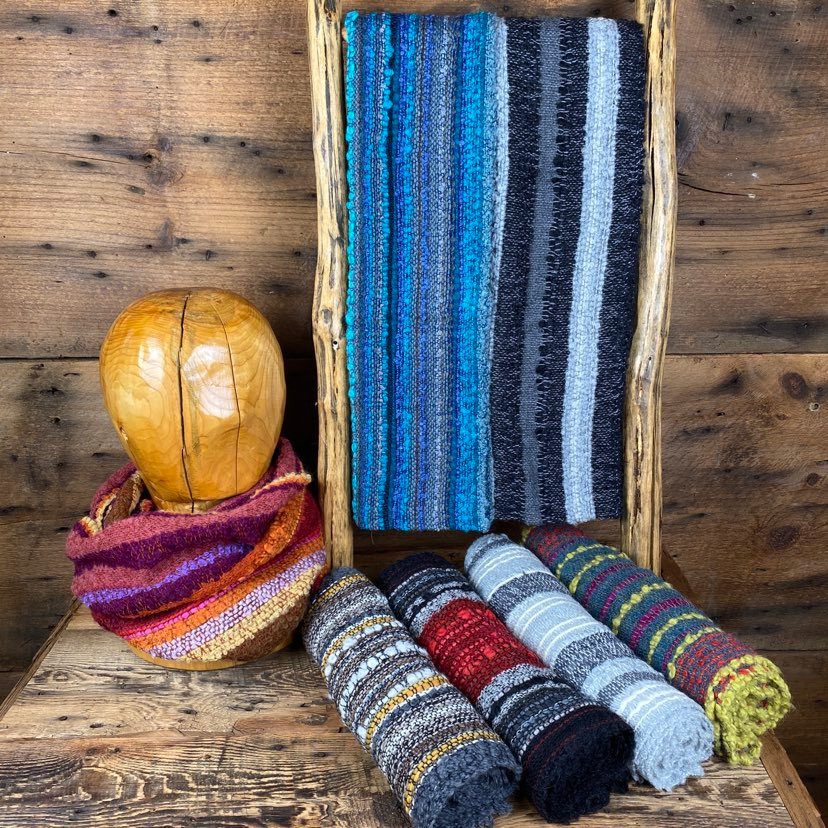 Boucle Infinity Scarves - Dyed