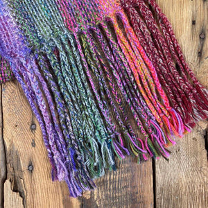 Custom Hand-Knit Scarf - Dyed