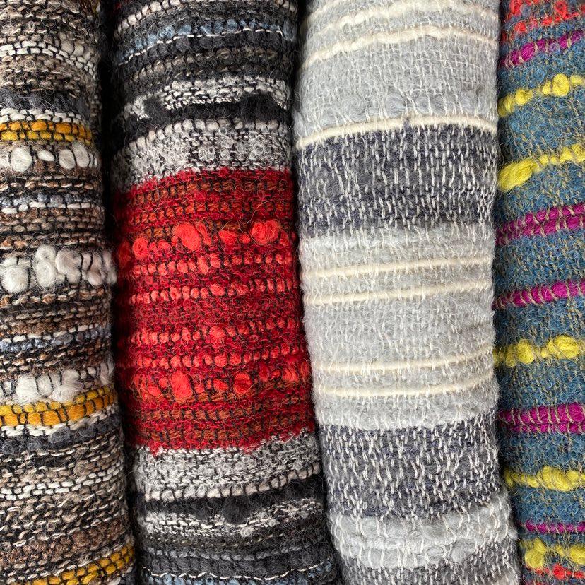 Boucle Infinity Scarves - Dyed