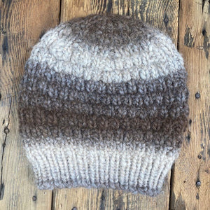 Chunky Lopi Slouch Hat - Natural Colours