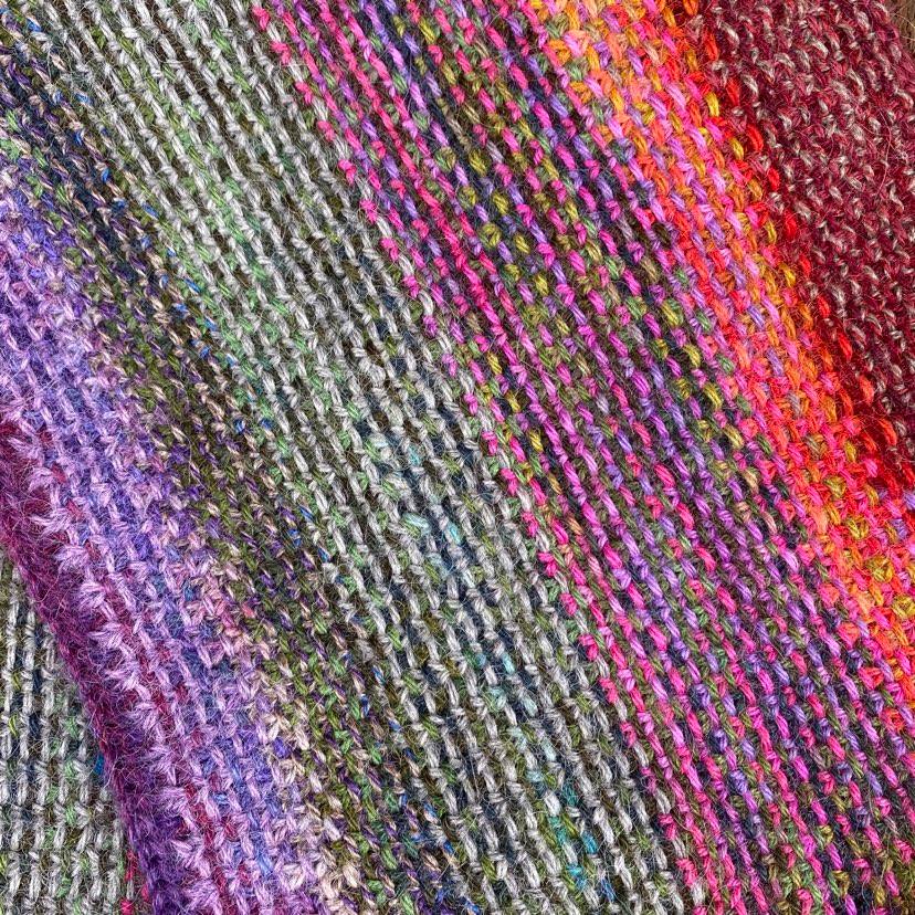 Custom Hand-Knit Scarf - Dyed