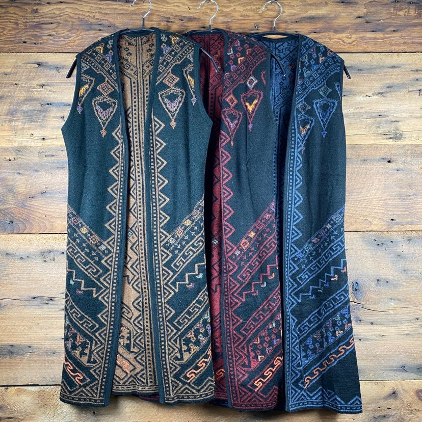 Reversible Knitted Long Vest