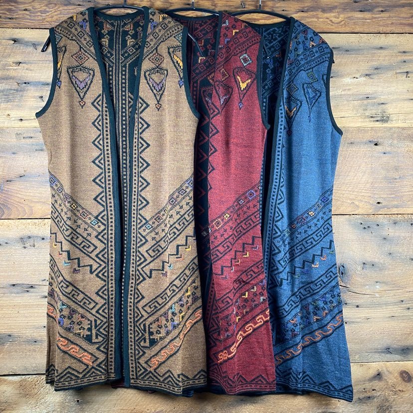 Reversible Knitted Long Vest
