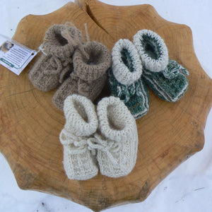 Baby Booties with Sheepskin Base