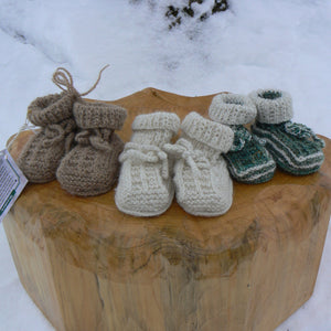 Baby Booties with Sheepskin Base