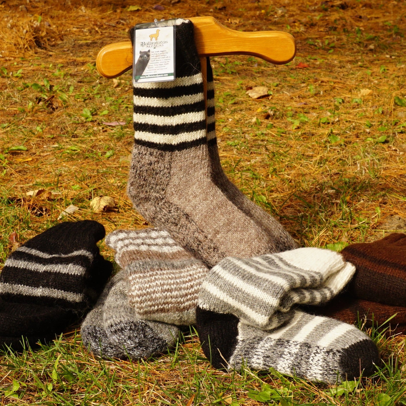 Peruvian Double Knit Reversible Regular Length Socks Ballintotas