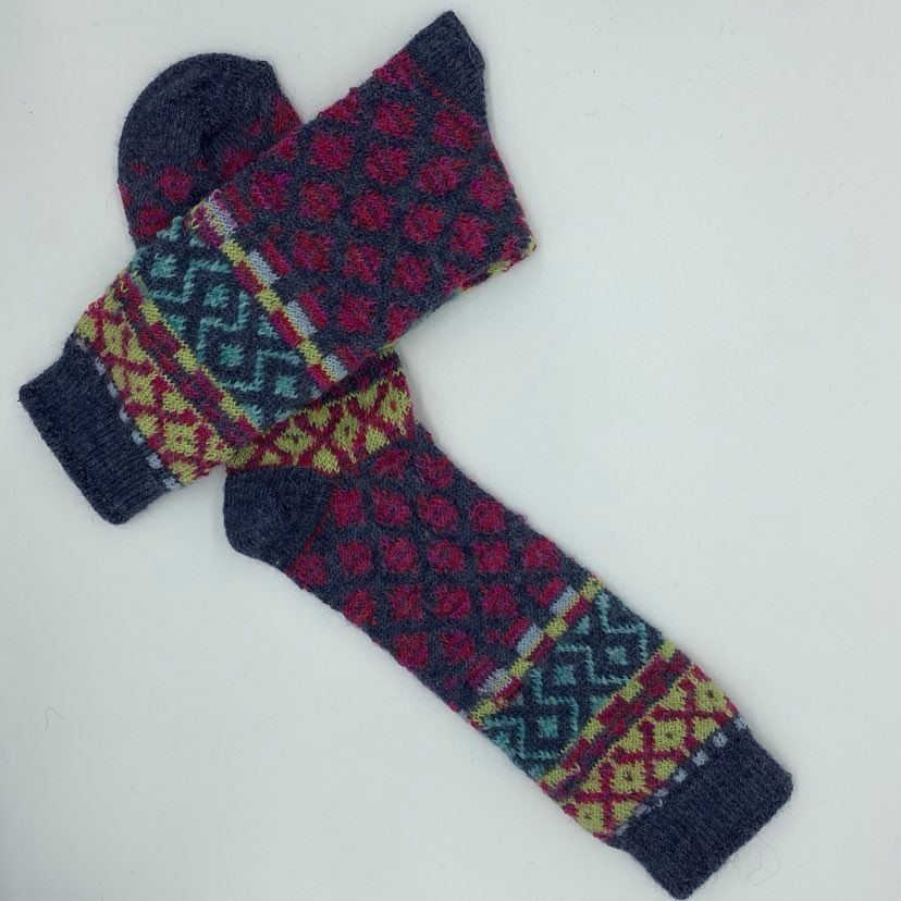 Jacquard Print Socks