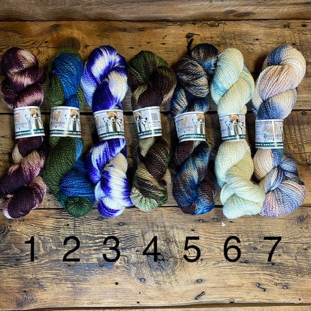 DK Weight Hand Dyed Yarn orders Bundle by Mandi’a Makings