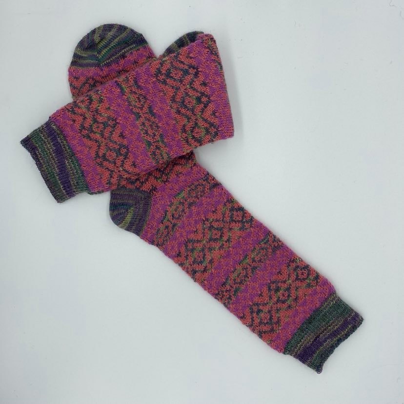 Jacquard Print Socks
