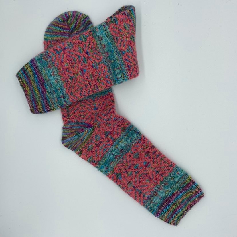 Jacquard Print Socks