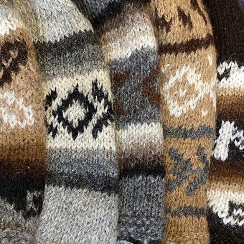 Peruvian Double-Knit Reversible Ear Flap Hats