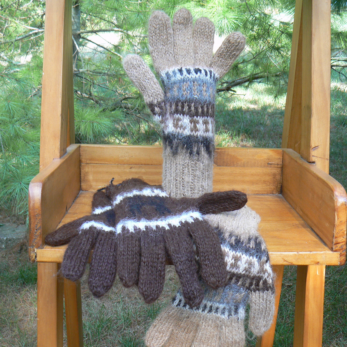 Rustic Single Knit Gloves